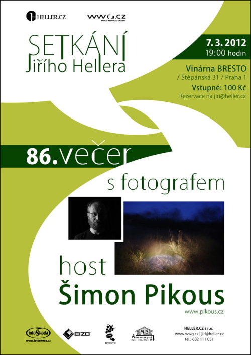 Večer s fotografem - Setkání Jiřího Hellera - host Šimon Pikous