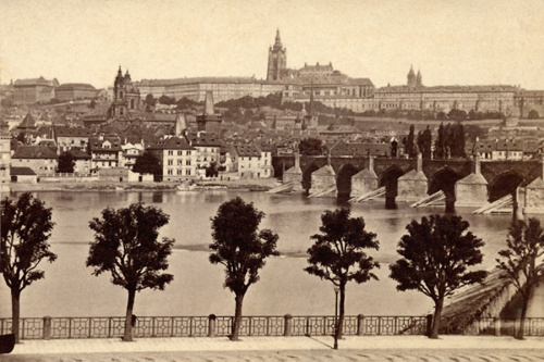František Fridrich: Pražský hrad, 1867. Sbírka Scheufler.