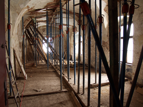 Stavební rekonstrukce druhého patra budovy Národního muzea fotografie  - FOTO &copy; STANISLAV MAXA