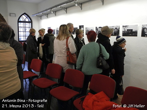 Antonín Bína - zahájení výstavy - Telč - 21. 3. 2013 - foto: &copy; Jiří Heller