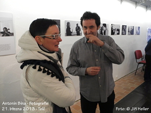 Antonín Bína - zahájení výstavy - Telč - 21. 3. 2013 - foto: &copy; Jiří Heller