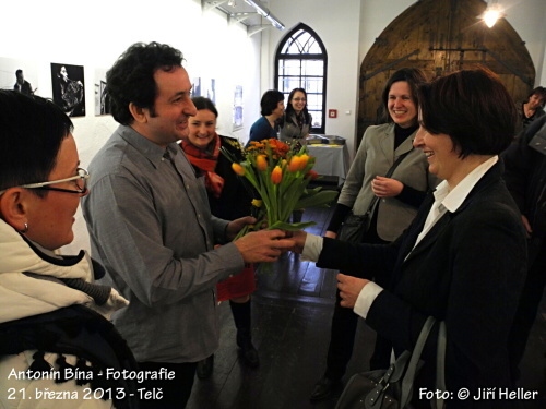 Antonín Bína - zahájení výstavy - Telč - 21. 3. 2013 - foto: &copy; Jiří Heller