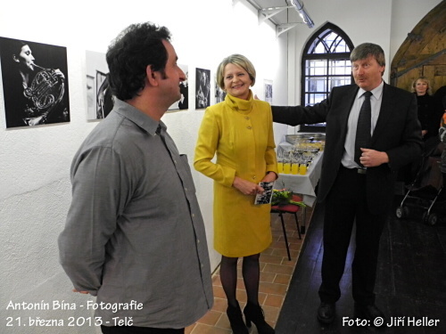 Antonín Bína - zahájení výstavy - Telč - 21. 3. 2013 - foto: &copy; Jiří Heller