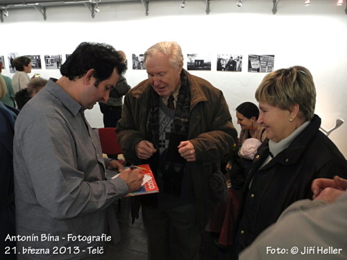 Antonín Bína - zahájení výstavy - Telč - 21. 3. 2013 - foto: &copy; Jiří Heller