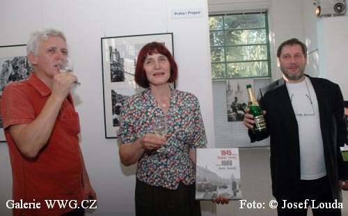 Zahájení výstavy 1945 Osvobození - 1968 Okupace v Mánesu - Karel Kerlický (KANT), Dana Kyndrová, Tomáš Töpfer