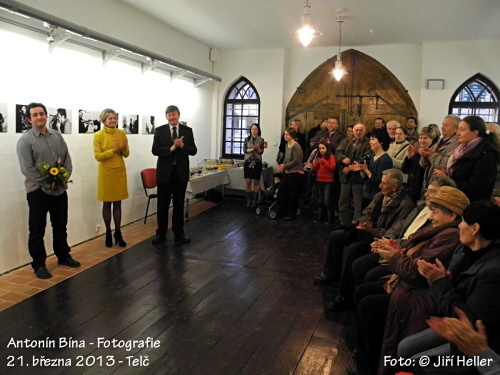 Antonín Bína - zahájení výstavy - Telč - 21. 3. 2013 - foto: © Jiří Heller